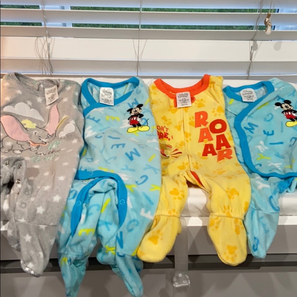 Four Disney Pajamas (Mickey, Lion King and Dumbo)